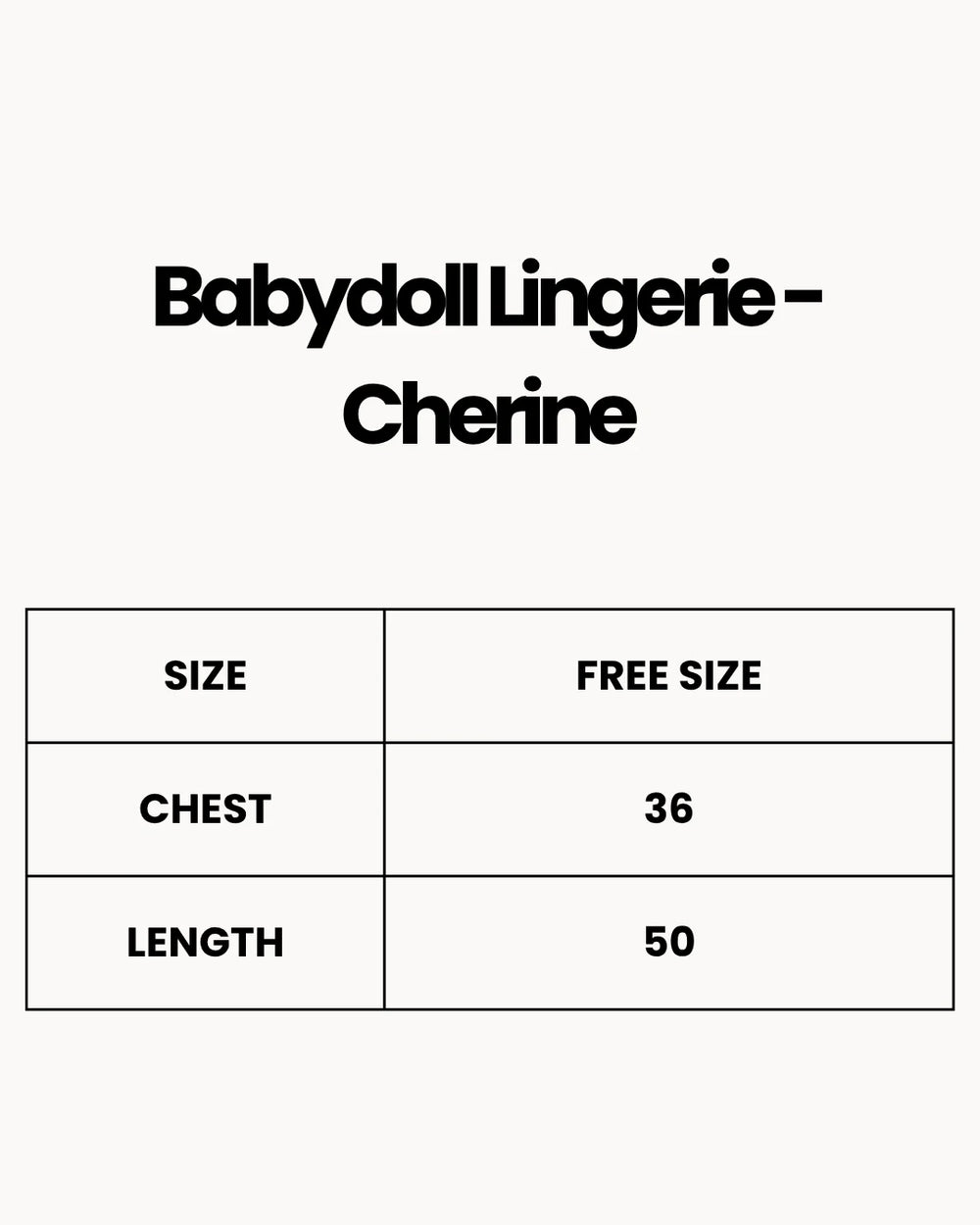 Babydoll Lingerie  - Cherine