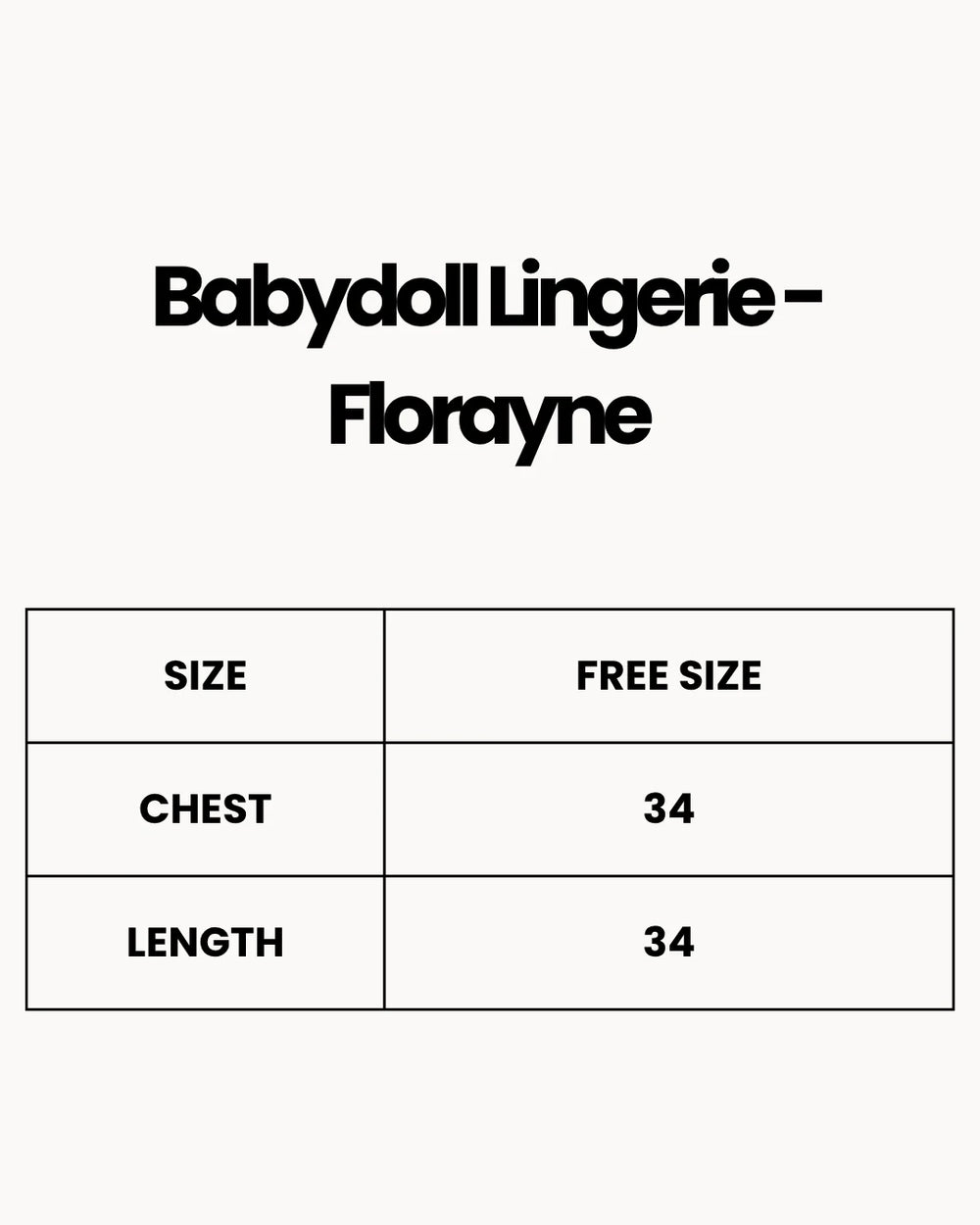 Babydoll Lingerie  - Florayne