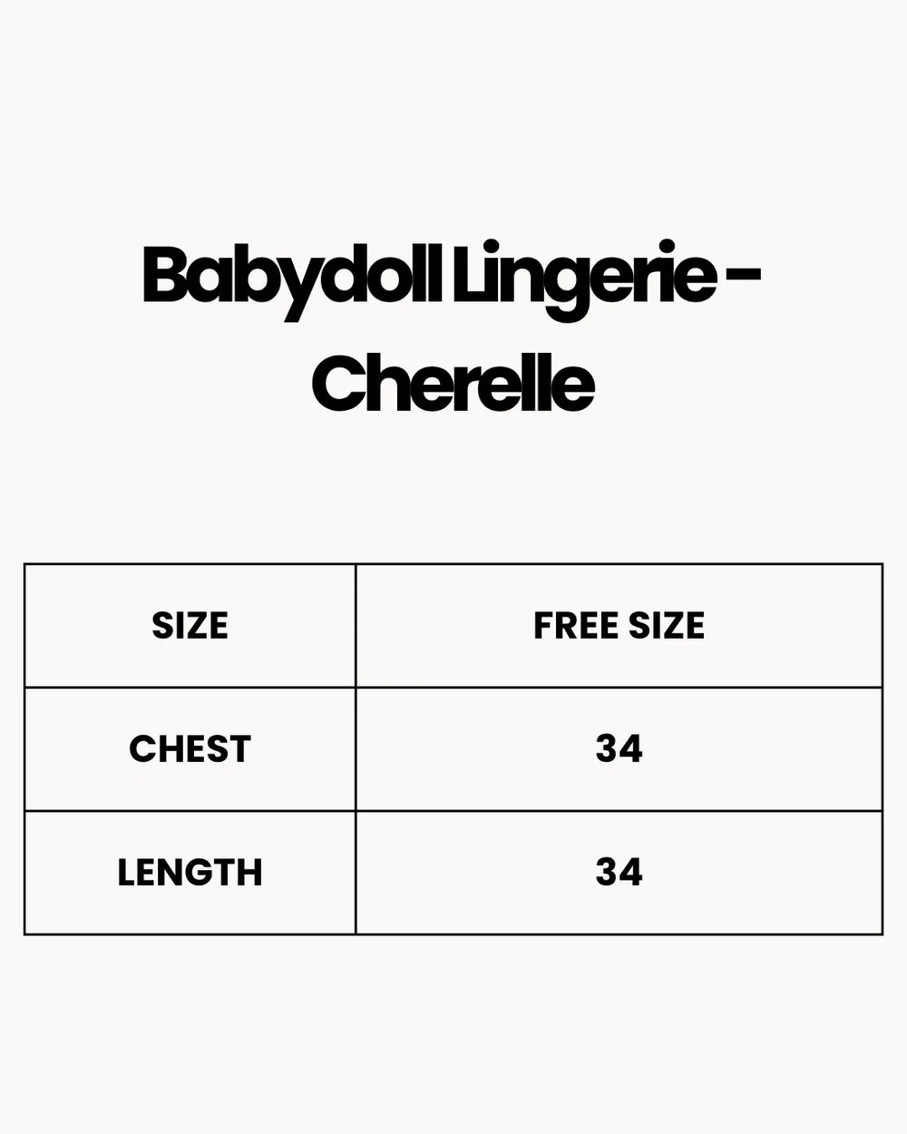 Babydoll Lingerie  - Cherelle