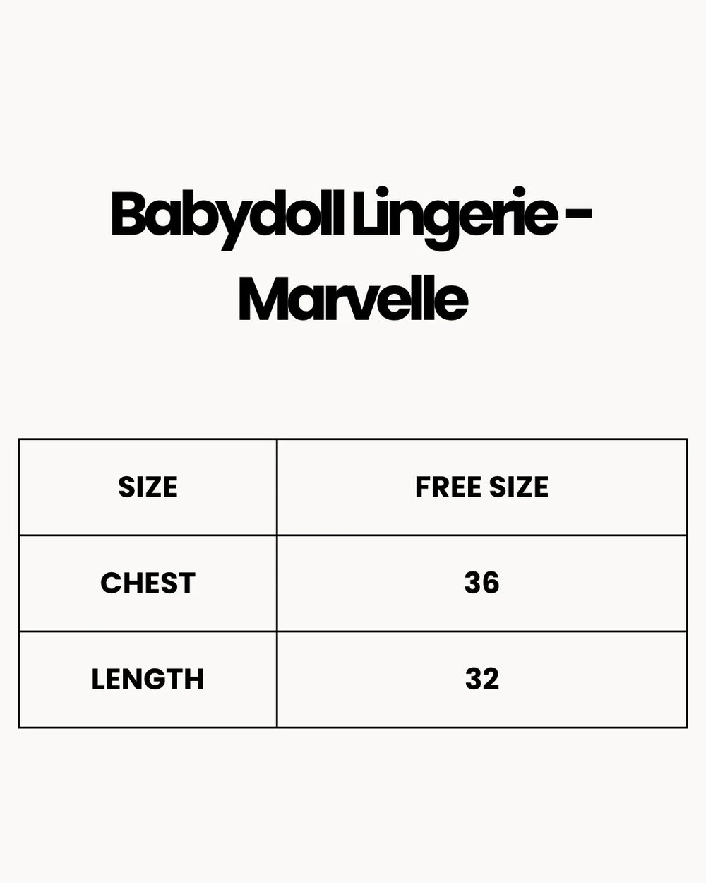 Babydoll Lingerie  - Marvelle - Black