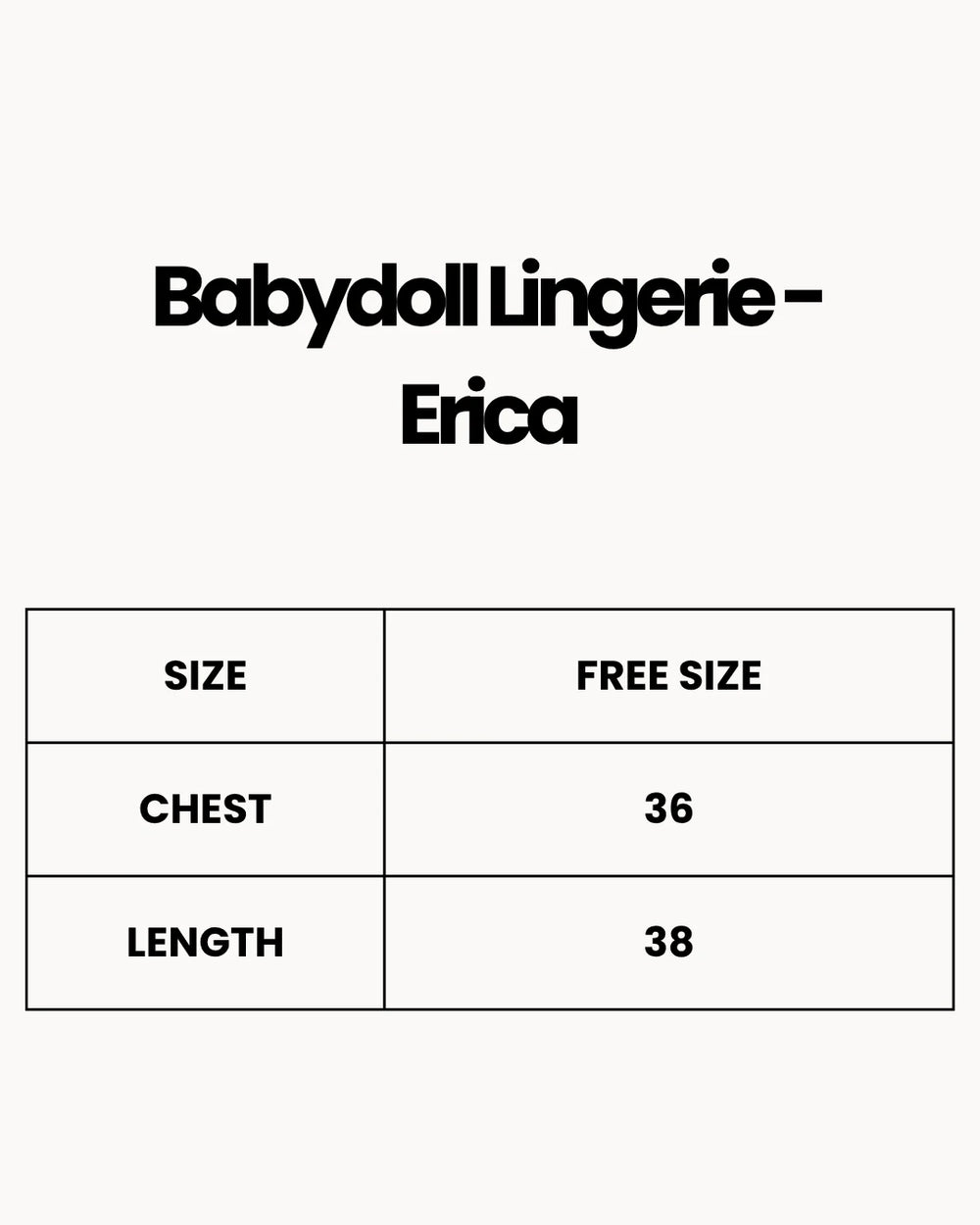 Babydoll Lingerie  - Erica