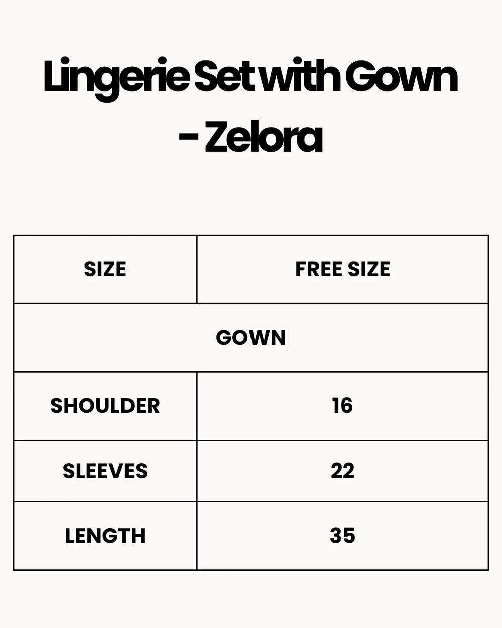 Lingerie Set with Gown - Zelora