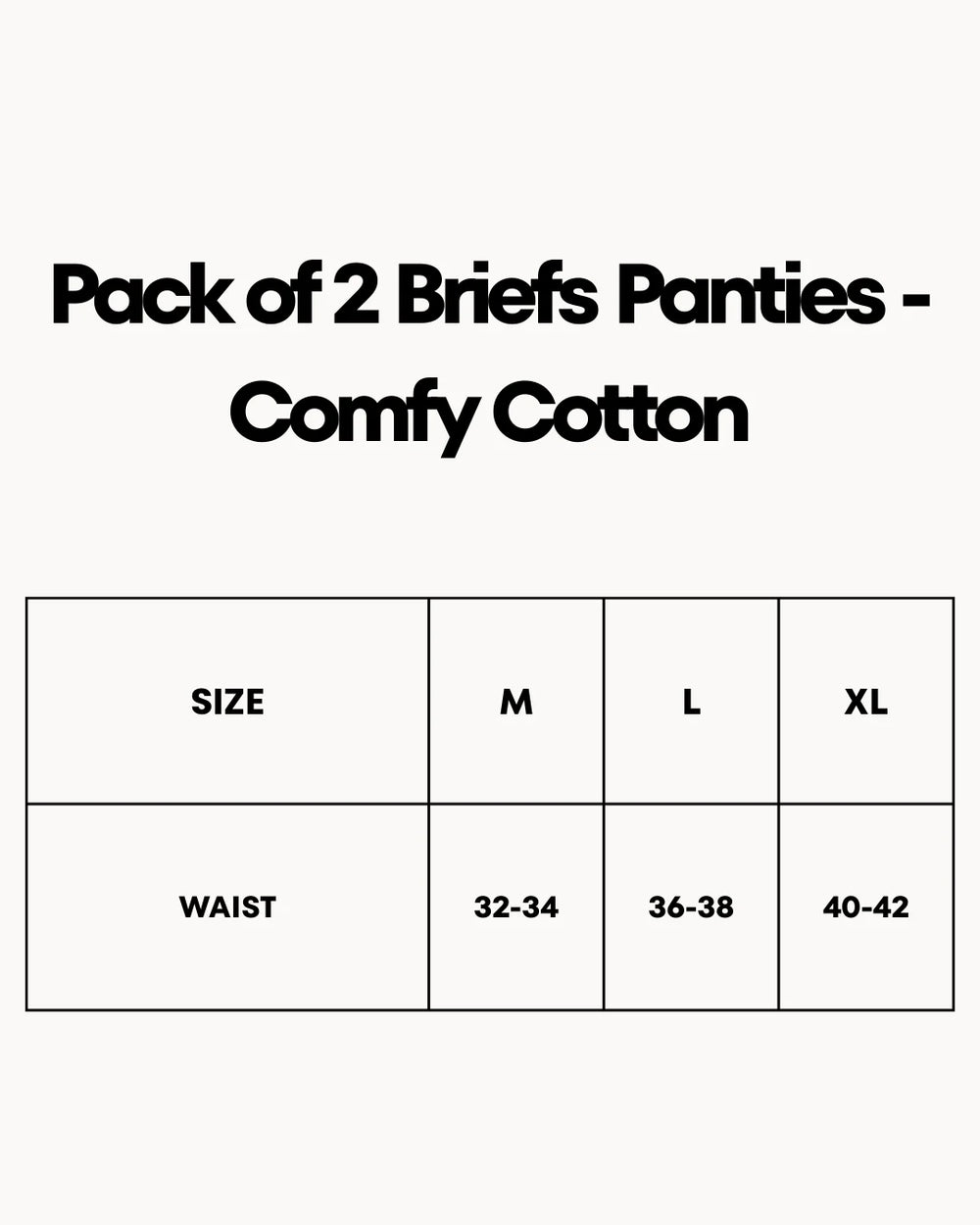 Pack of 2 Briefs Panties - Comfy Cotton