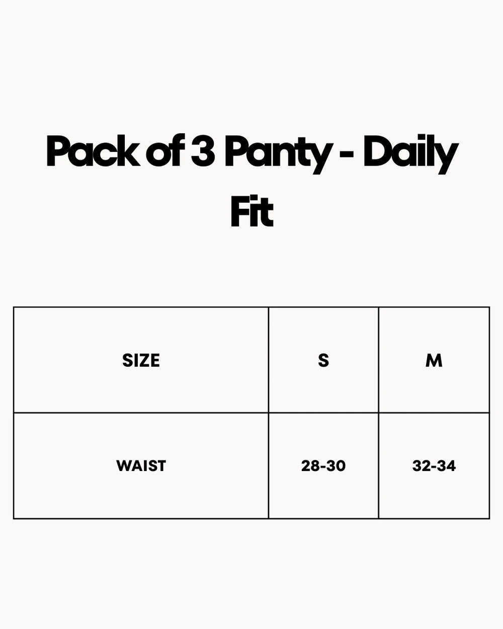 Pack of 3 Panty - Daily Fit