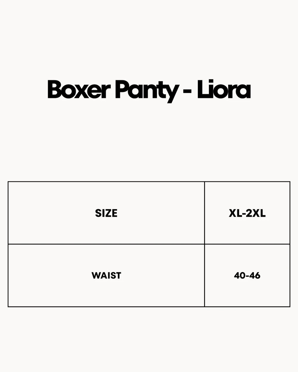 Boxer Panty - Liora