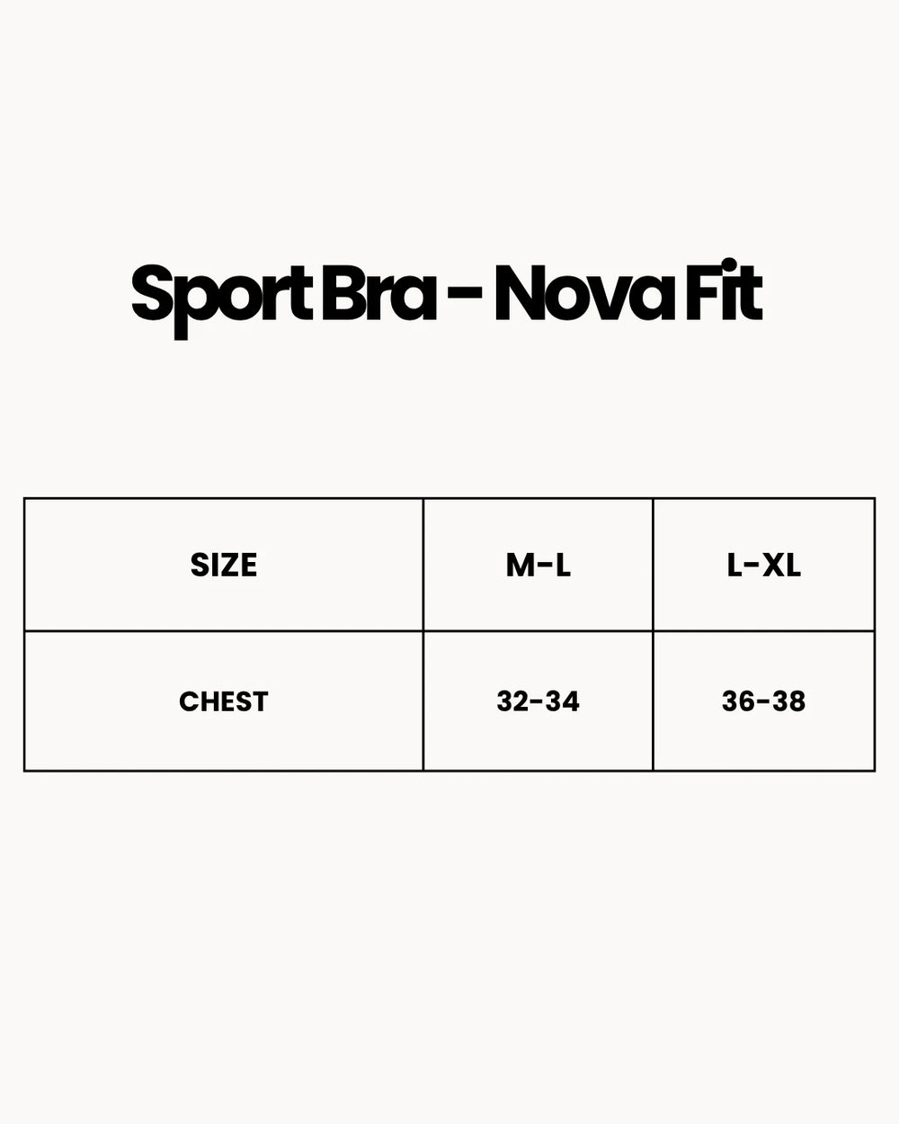 Sport Bra - Nova Fit - Black