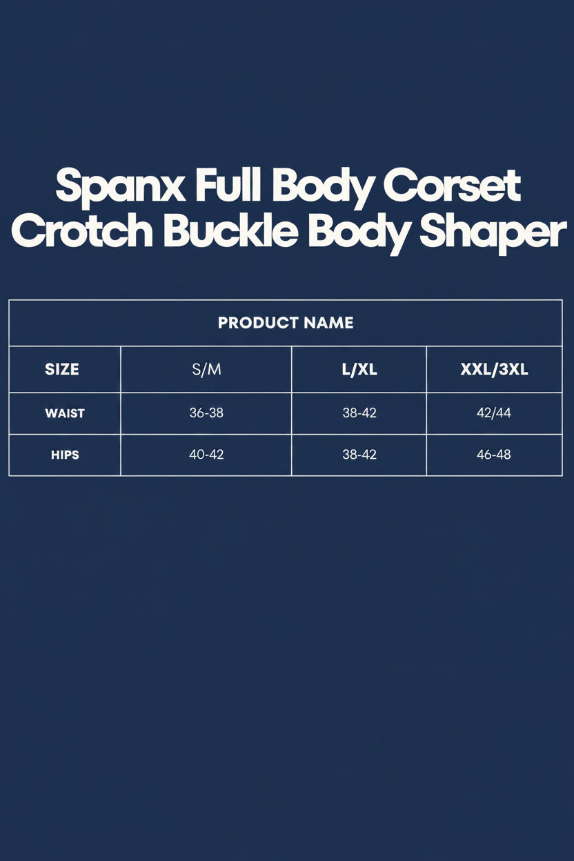Spanx Full Body Corset Crotch Buckle Body Shaper