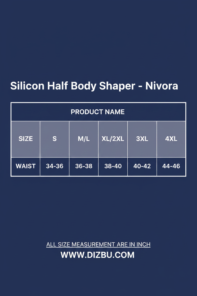 Silicon Half Body Shaper - Nivora