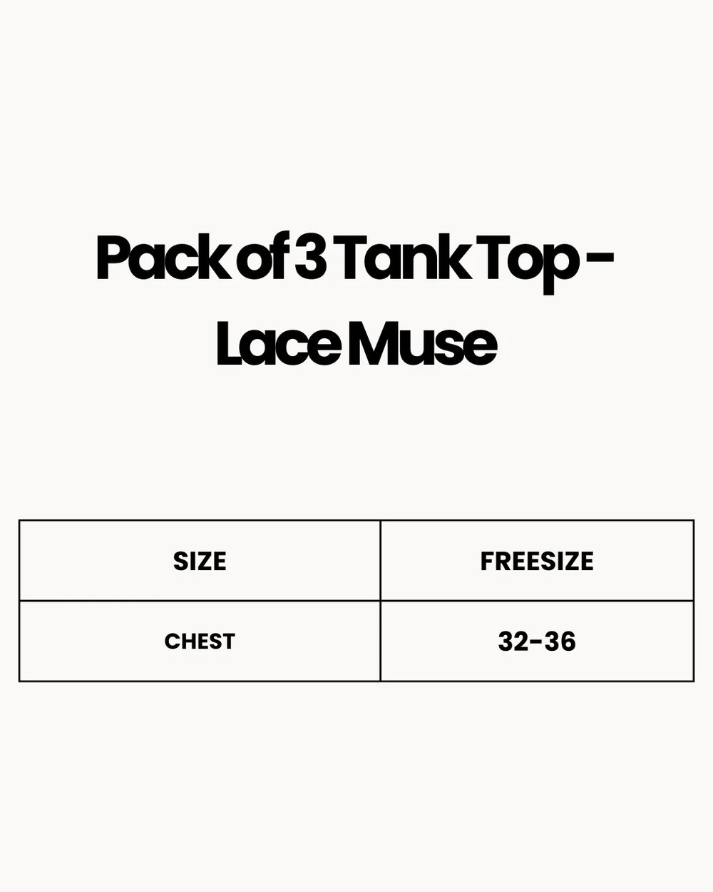 Pack of 3 Tank Top - Lace Muse