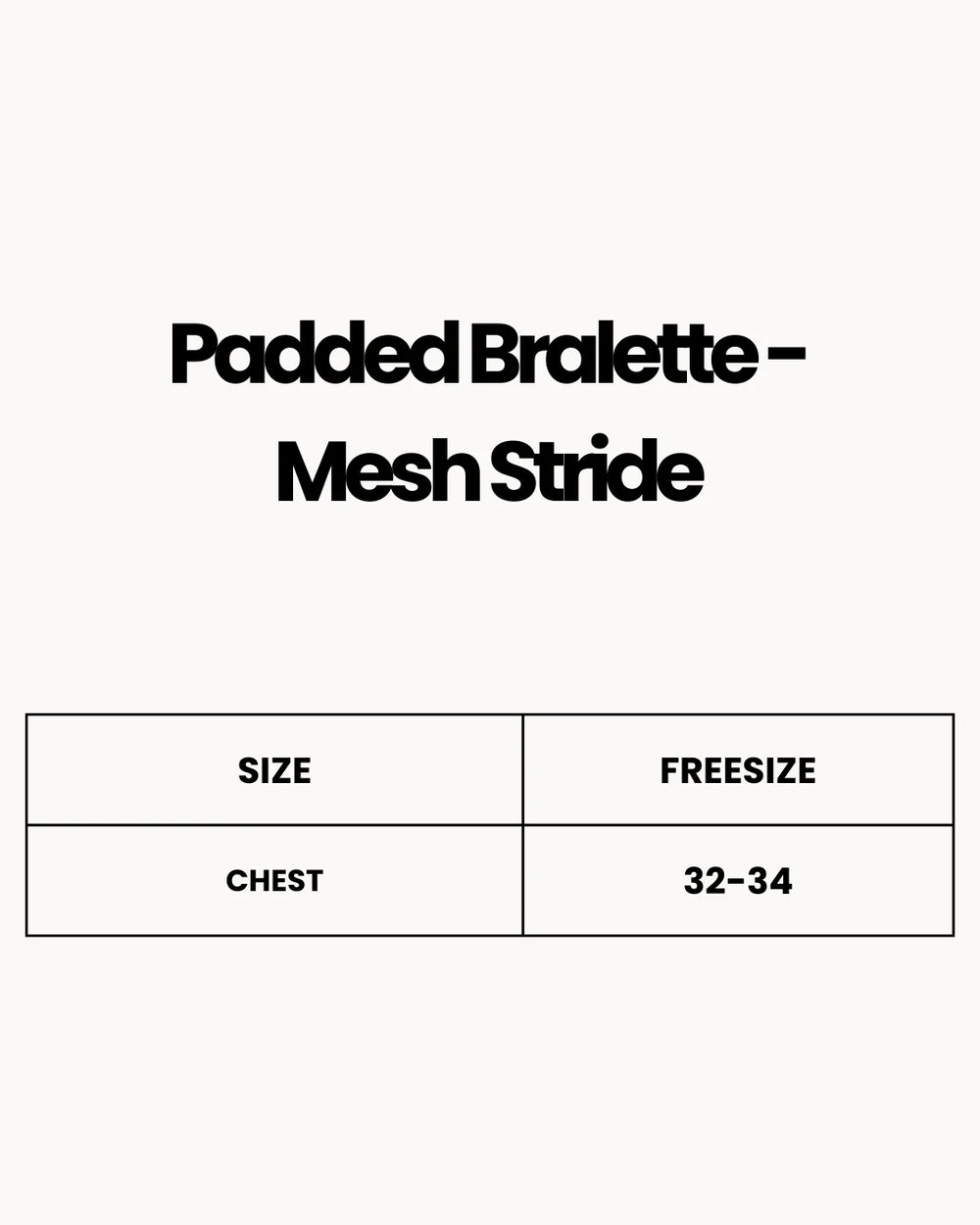 Padded Bralette - Mesh Stride - White