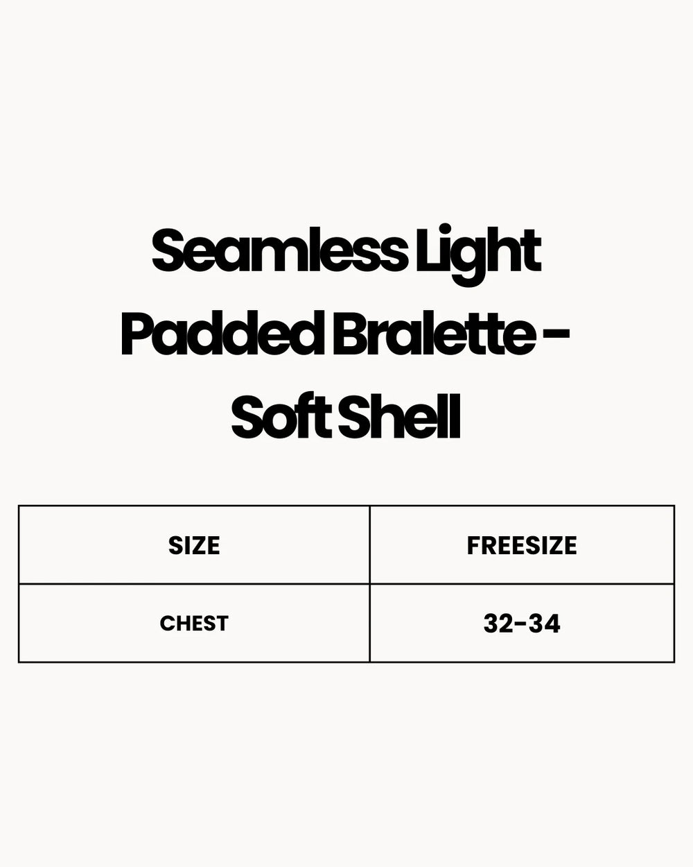 Seamless Light Padded Bralette - Soft Shell - Black