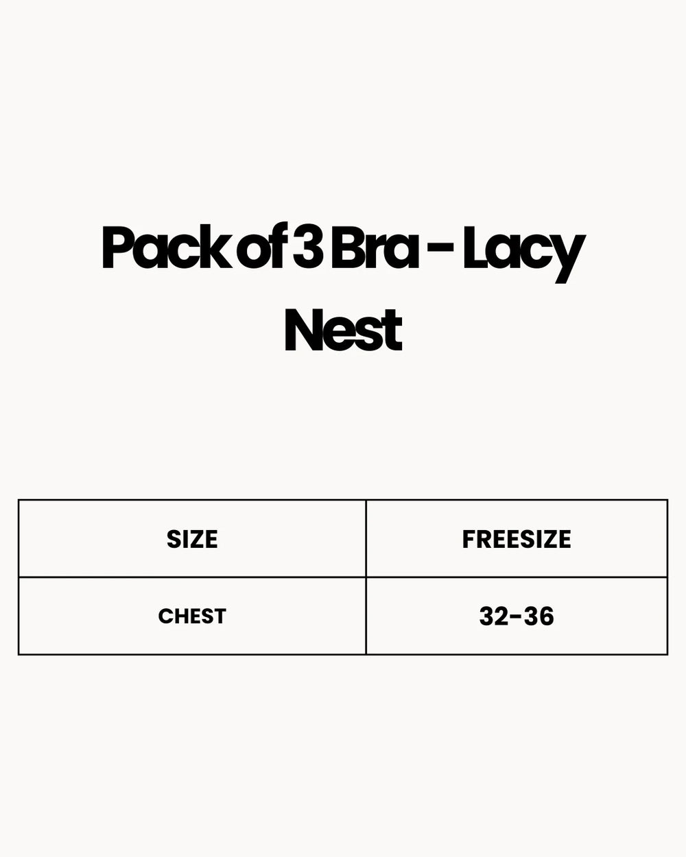 Pack of 3 Bra - Lacy Nest