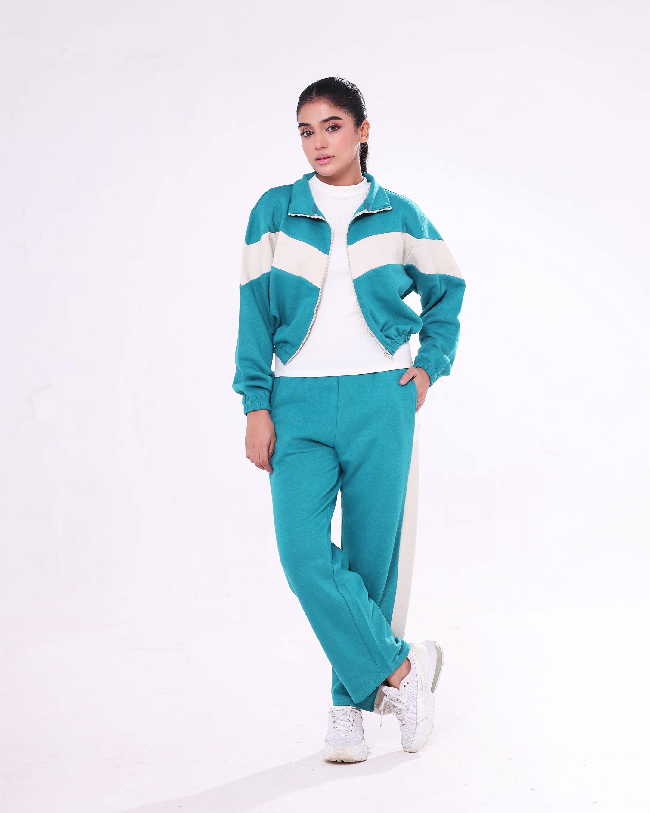 Fleece Tracksuit -Cool Fit - Green