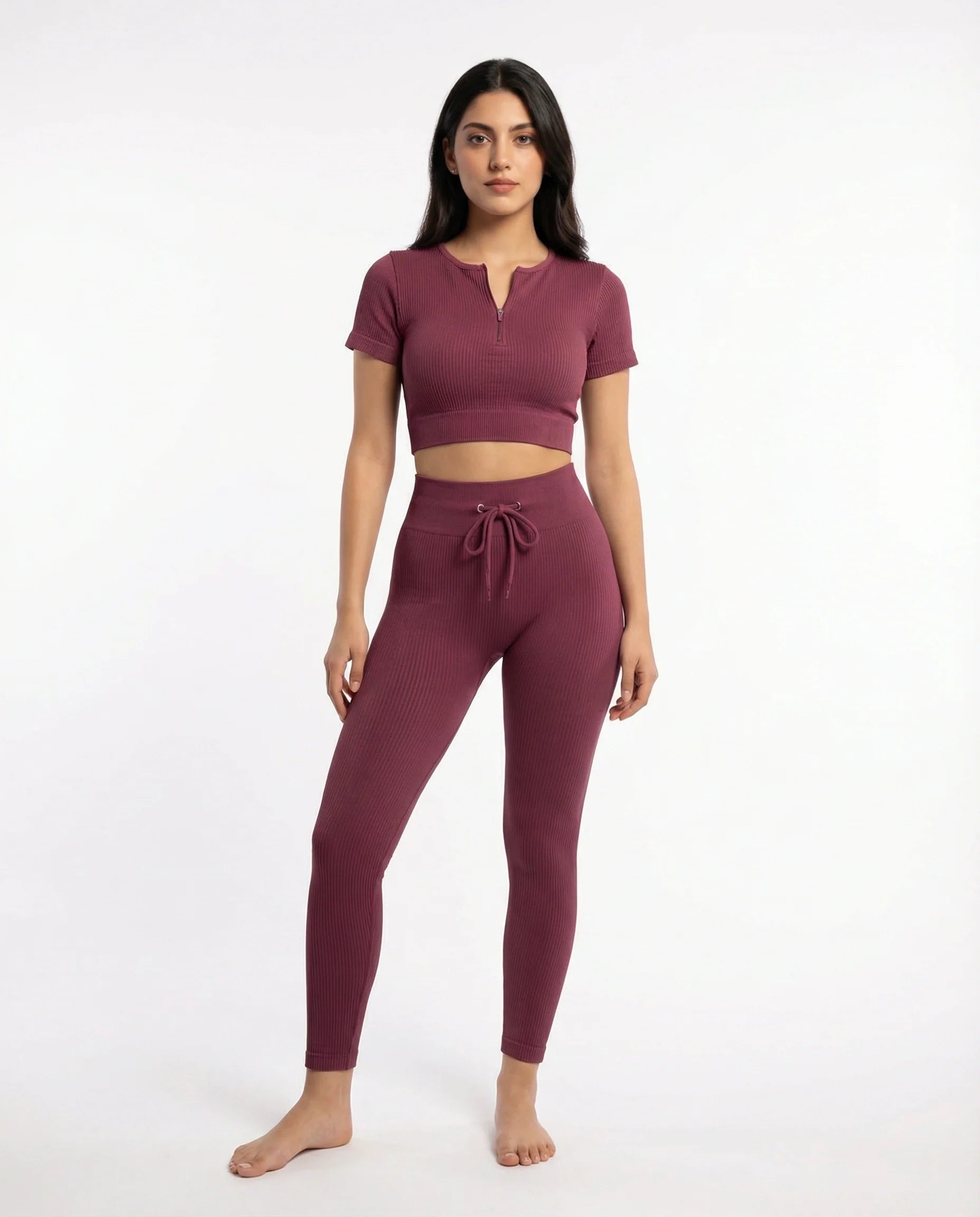 Activewear Set - Zen Fit - Burgundy