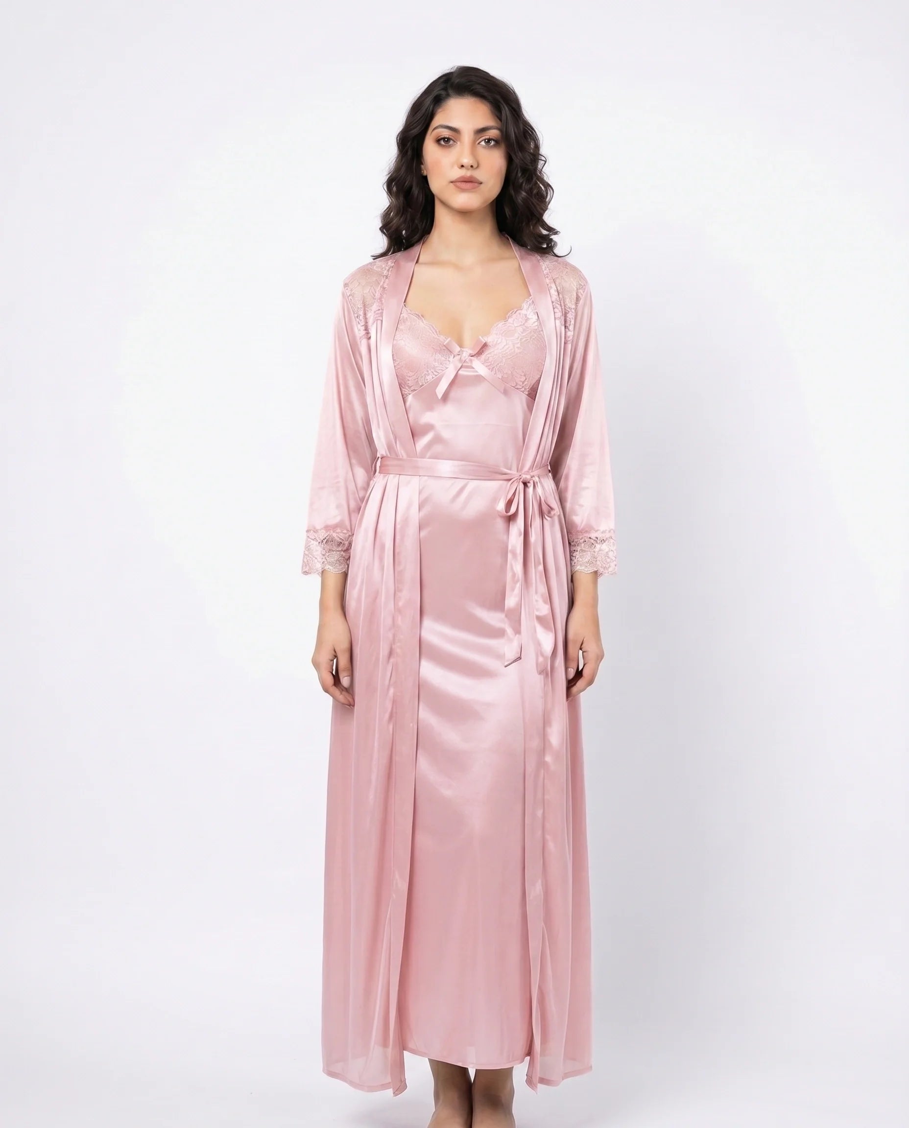 Gown Set - Zavira - Pink