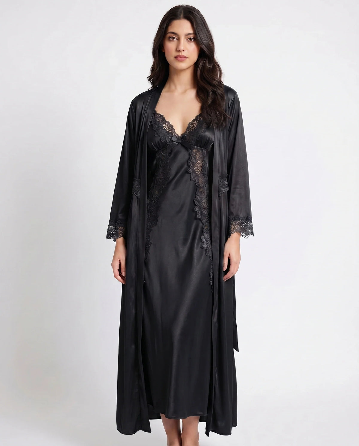 Gown Set - Valmira - Black