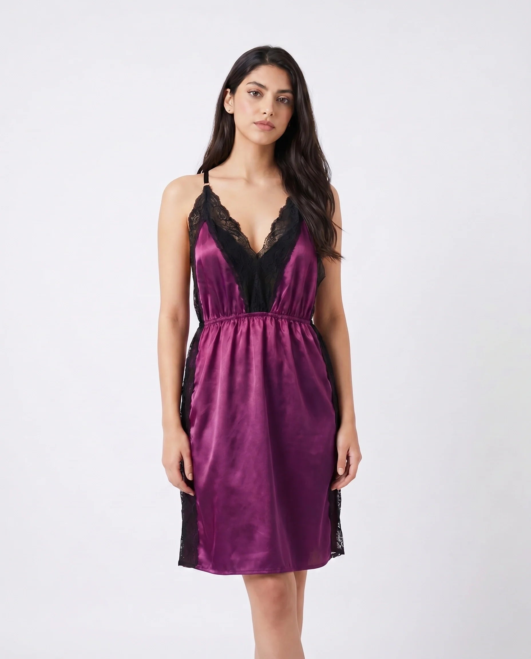 Babydoll Lingerie  - Calista - Purple