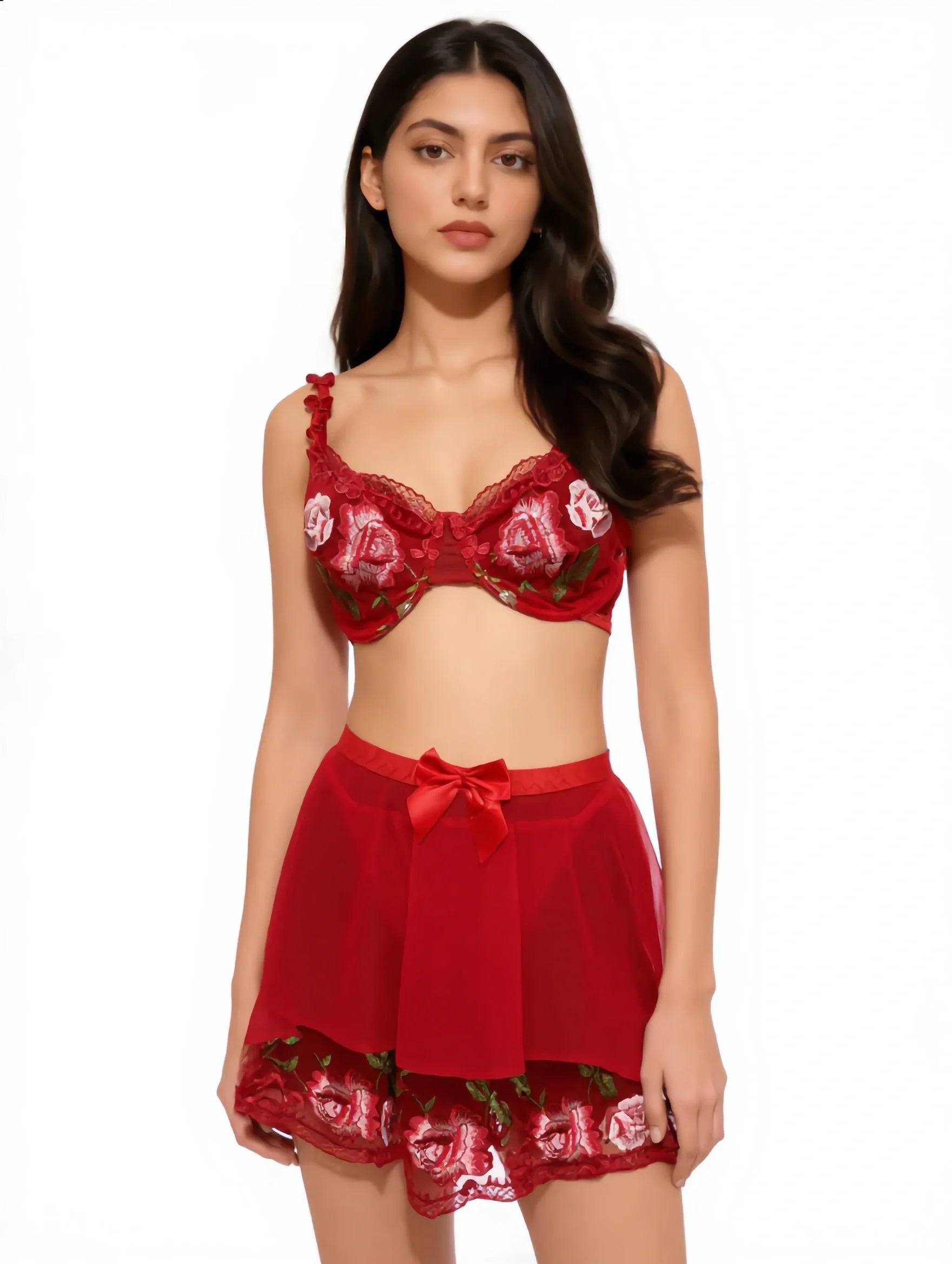 Babydoll Lingerie  - Rosavelle - Red