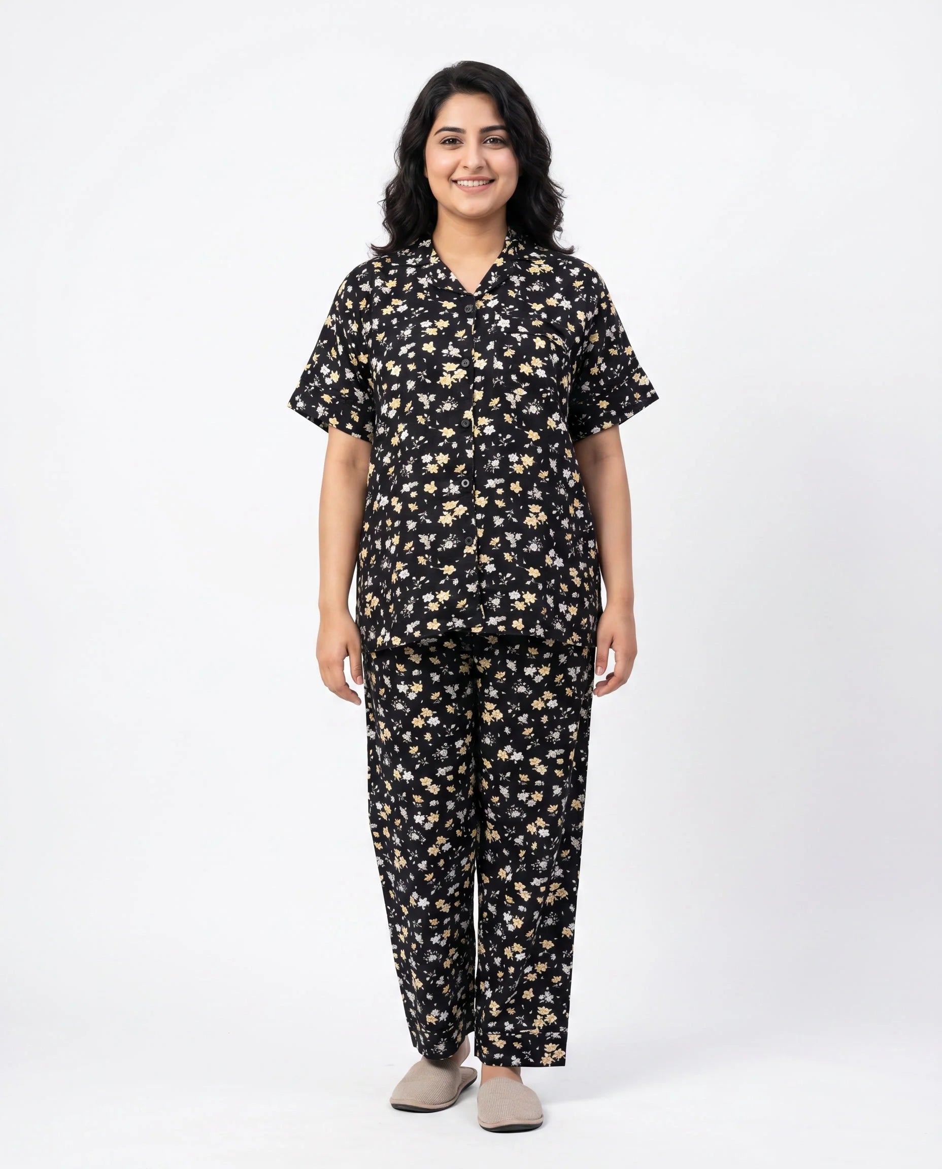 Linen Pajama Suit - Daisy Dream