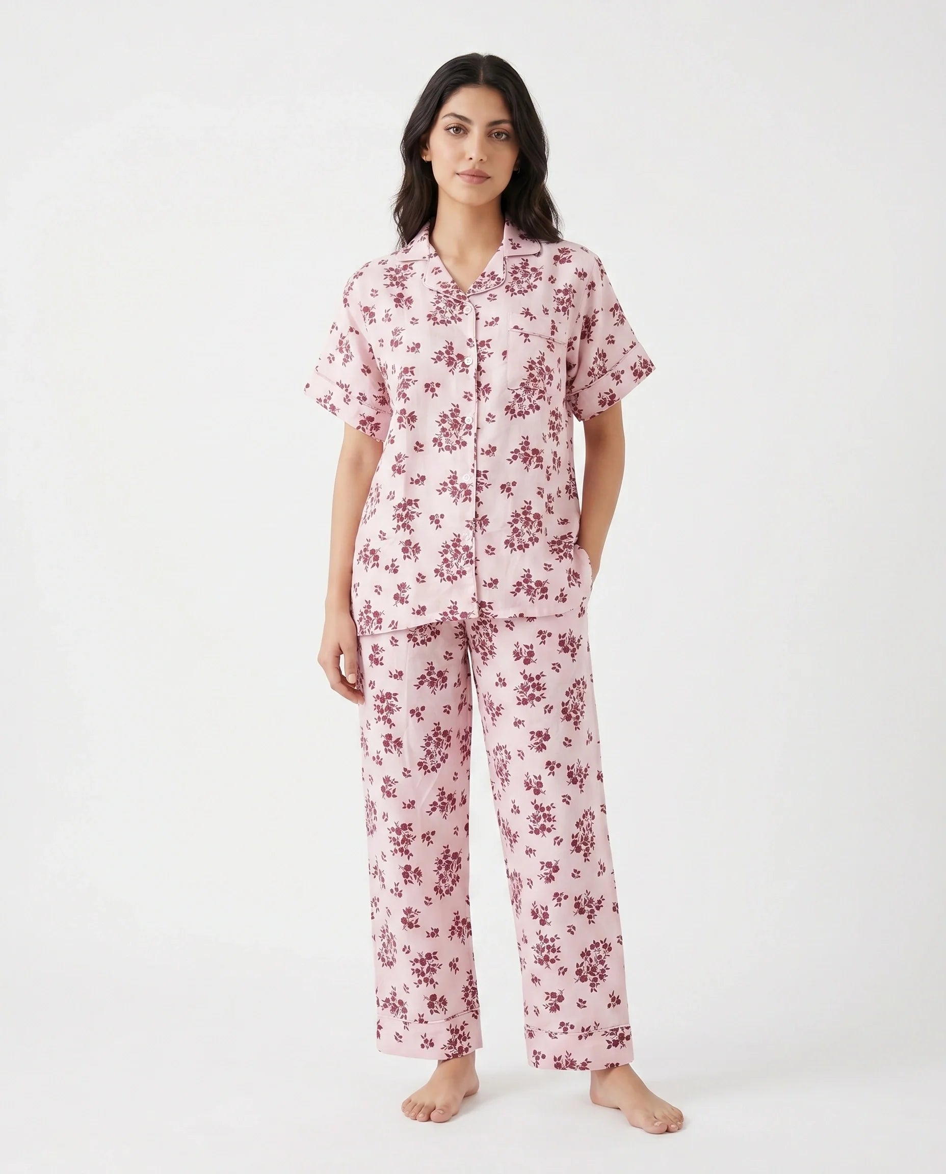 Linen Pajama Suit - Rosina