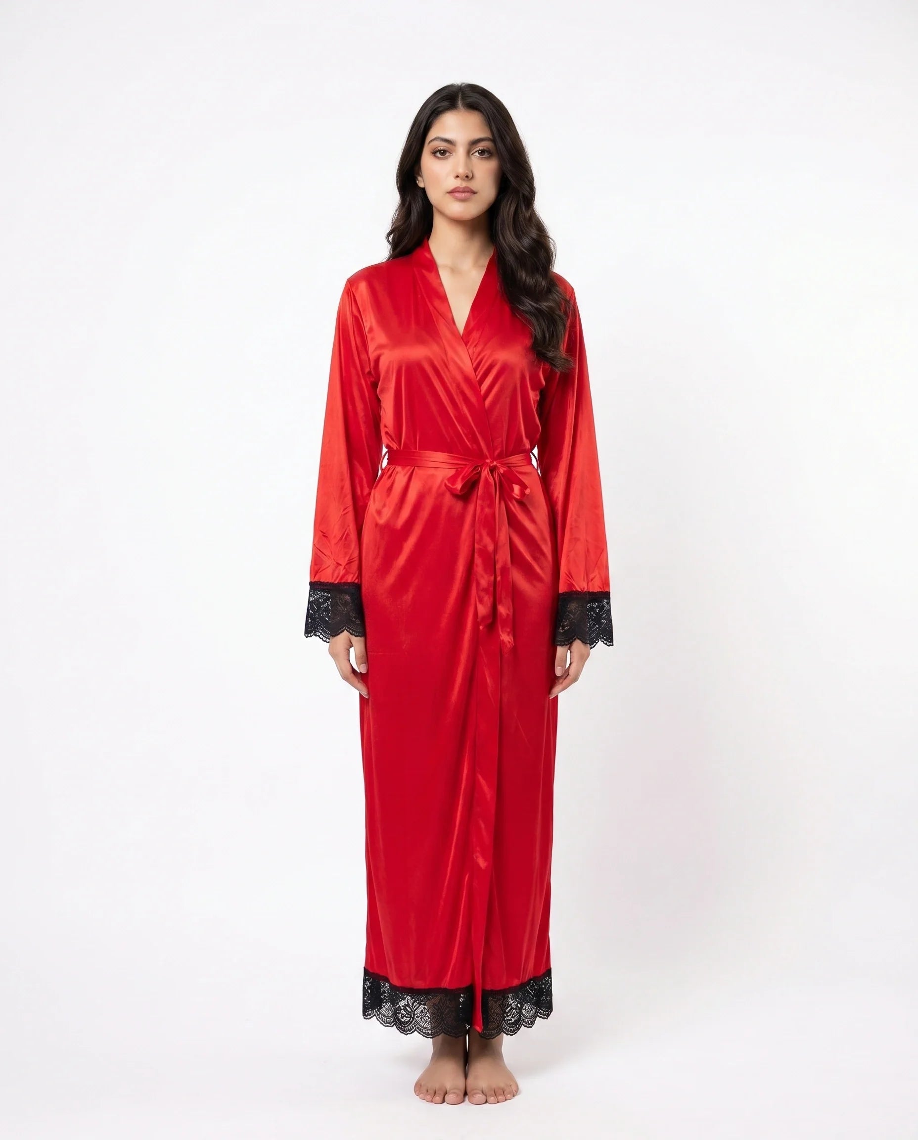 Artistry -Lace Long Robe