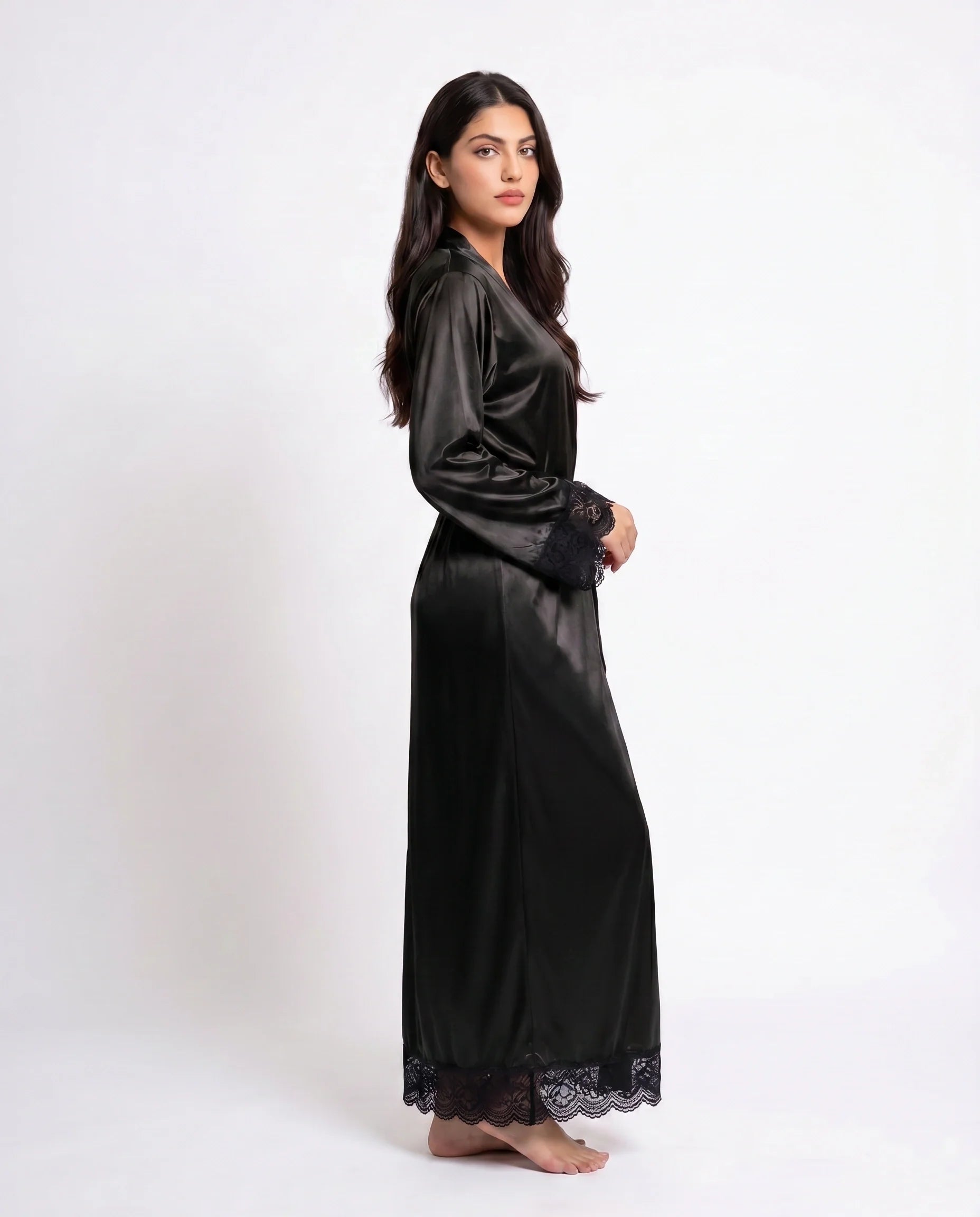 Artistry -Lace Long Robe