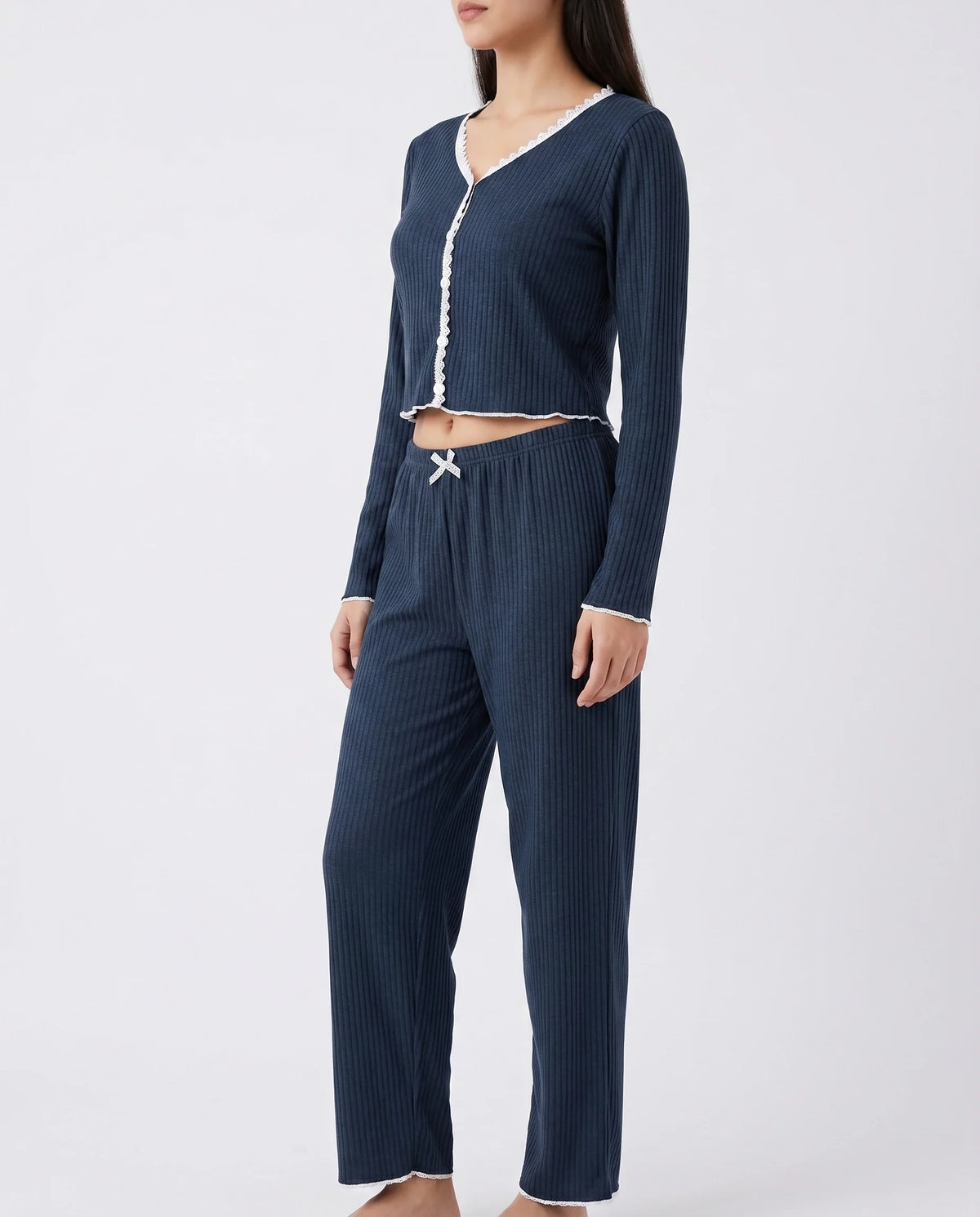 Cotton PJ Set - Midnight Comfort - Blue