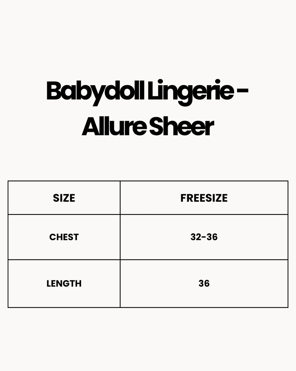 Babydoll Lingerie  - Allure Sheer